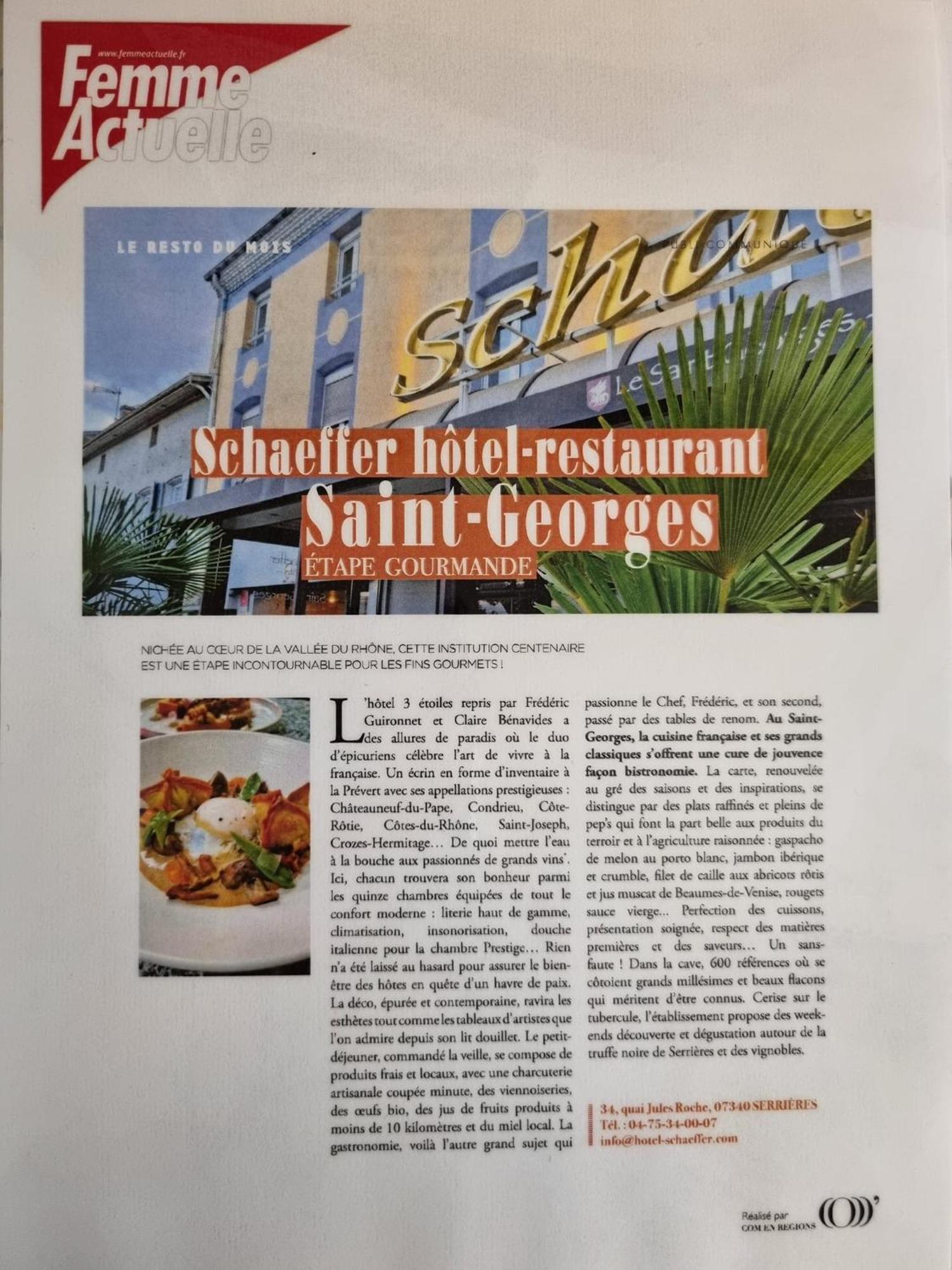 Logis Hotel Schaeffer- Restaurant Le Saint Georges Serrières-en-Chautagne Exterior foto